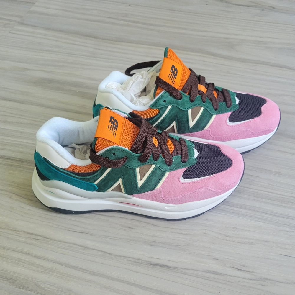 New Balance suede trainers